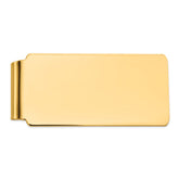 14K Gold Polished Money Clip with Engravable Sophisticated Design for Men